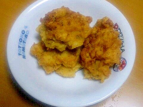 余りの材料で作るパン粉揚げ♪